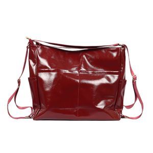 Three-In-One Tote Bag, Ladies' Crossbody Bag, Backpack, Shoulder Bag-Red :O